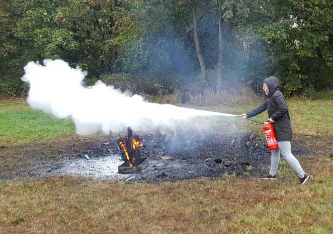 Feuerlöscherübung